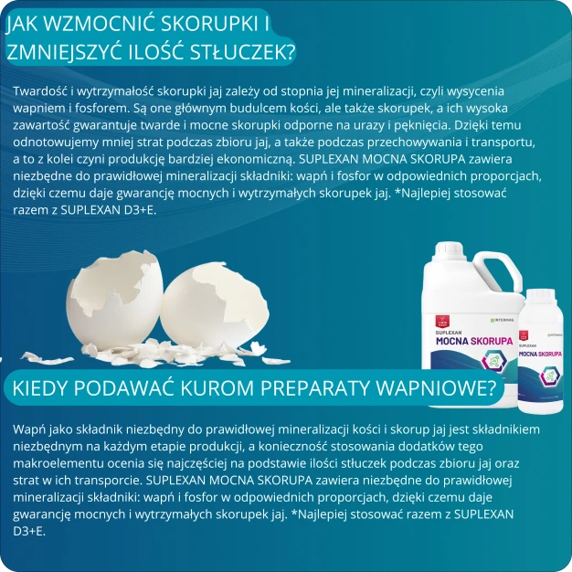 Jak zmniejszyć stłuczki i wzmocnić skorupki jaj